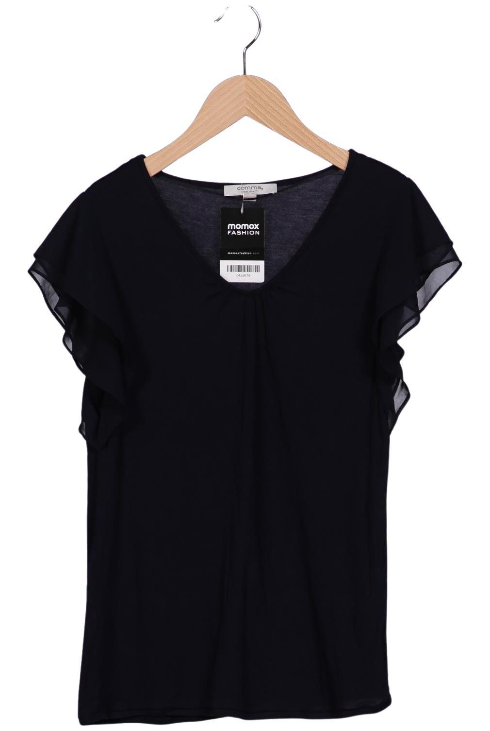 

Comma Damen T-Shirt, marineblau, Gr. 36