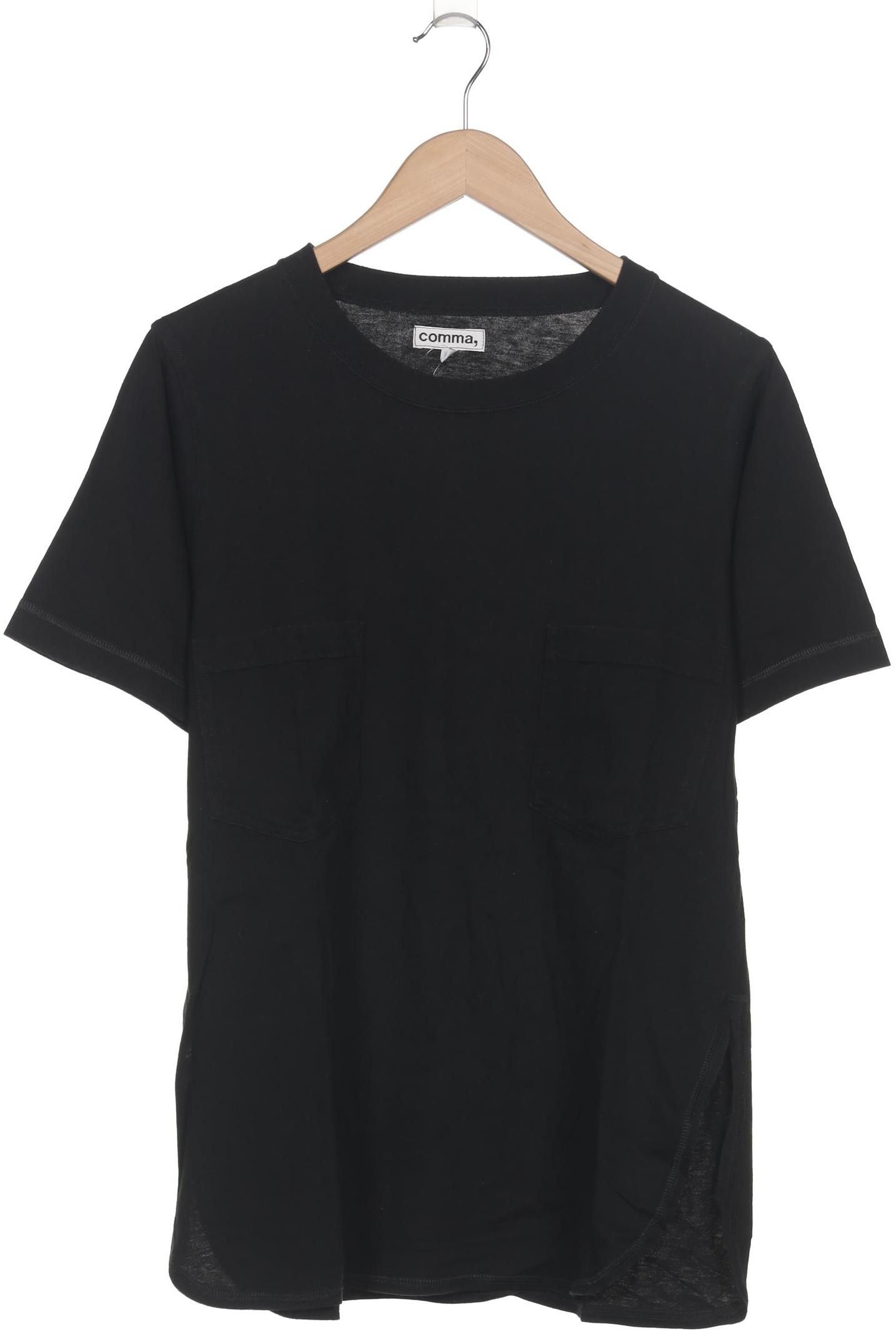 

Comma Damen T-Shirt, schwarz, Gr. 38