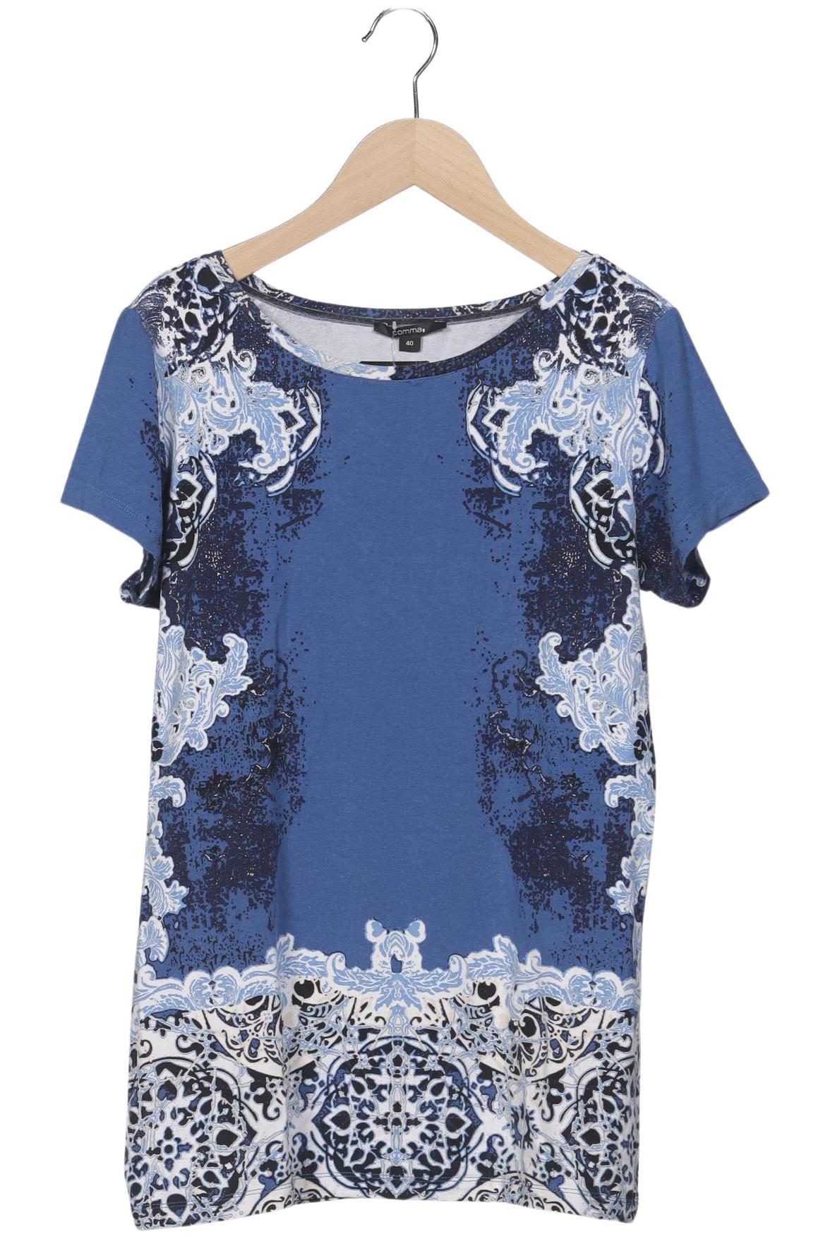 

Comma Damen T-Shirt, hellblau, Gr. 40