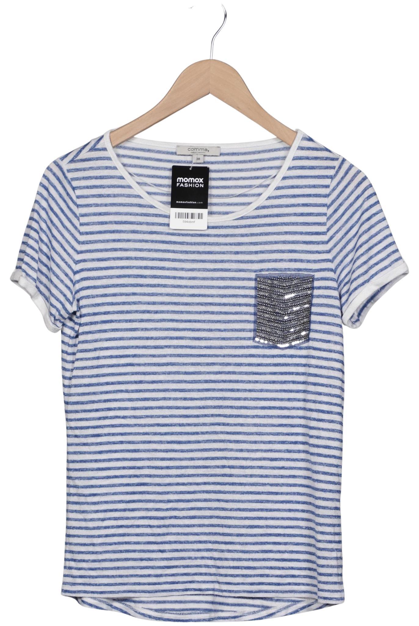 

Comma Damen T-Shirt, blau, Gr. 38