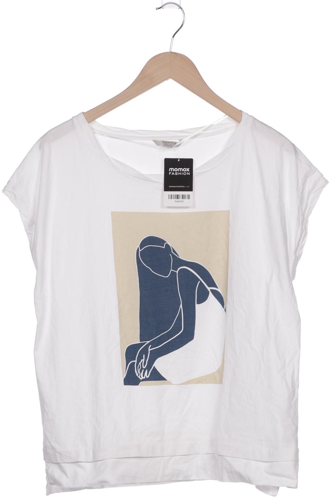 

Comma Damen T-Shirt, weiß, Gr. 42