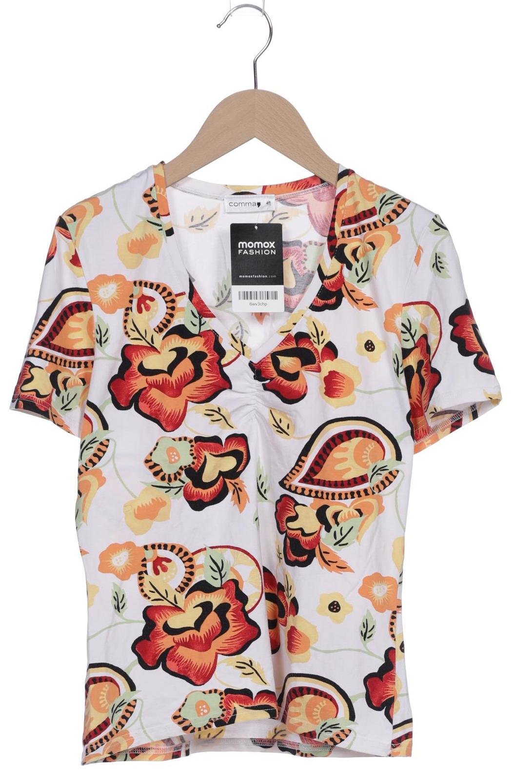 

Comma Damen T-Shirt, mehrfarbig, Gr. 40