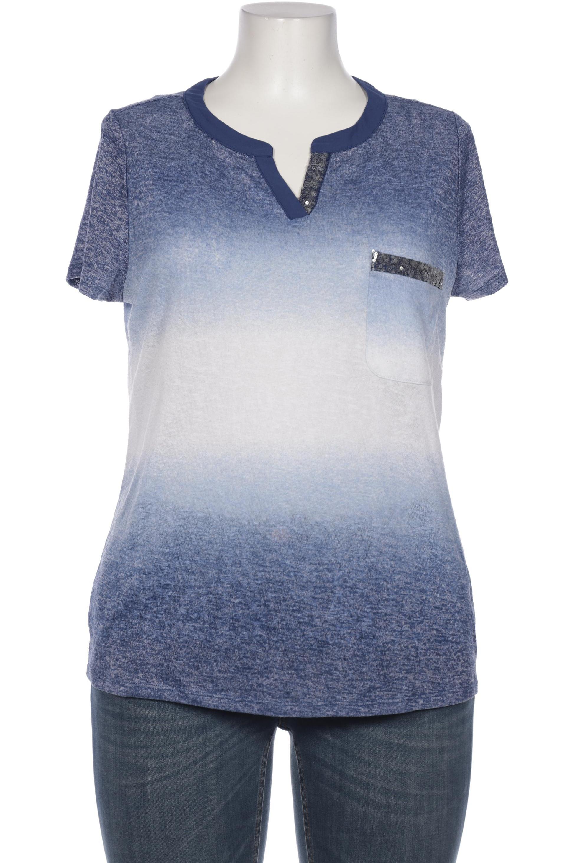 

Comma Damen T-Shirt, blau, Gr. 44