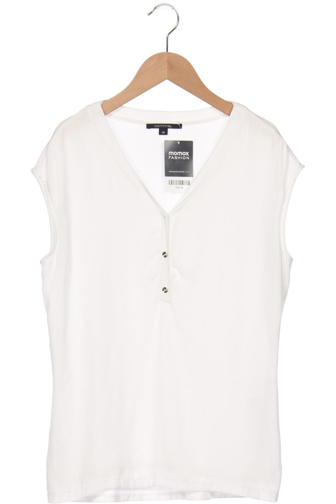 

Comma Damen T-Shirt, weiß
