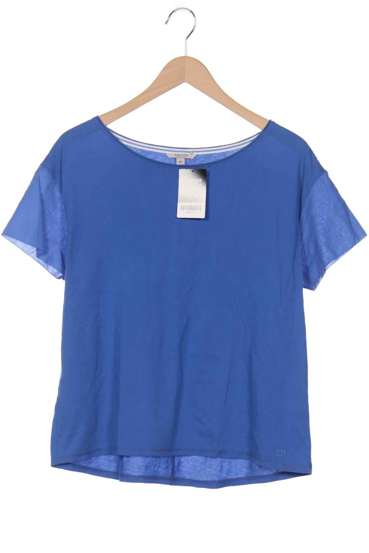 

Comma Damen T-Shirt, blau