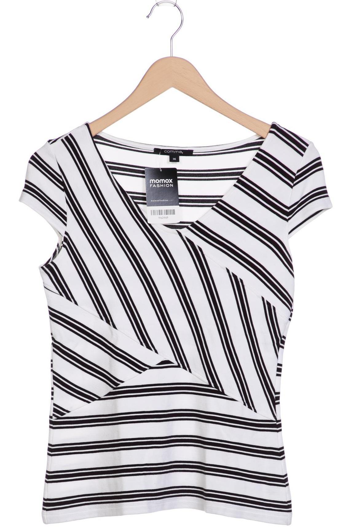 

Comma Damen T-Shirt, weiß