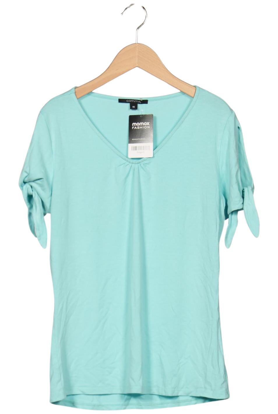 

Comma Damen T-Shirt, hellblau, Gr. 40