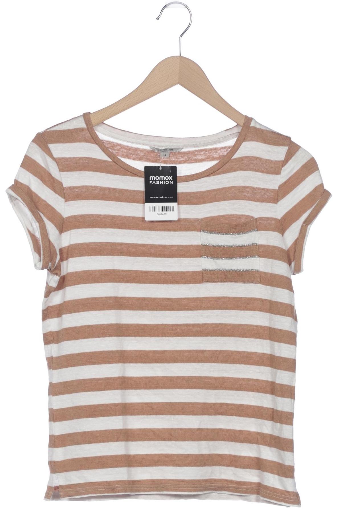 

Comma Damen T-Shirt, braun, Gr. 34