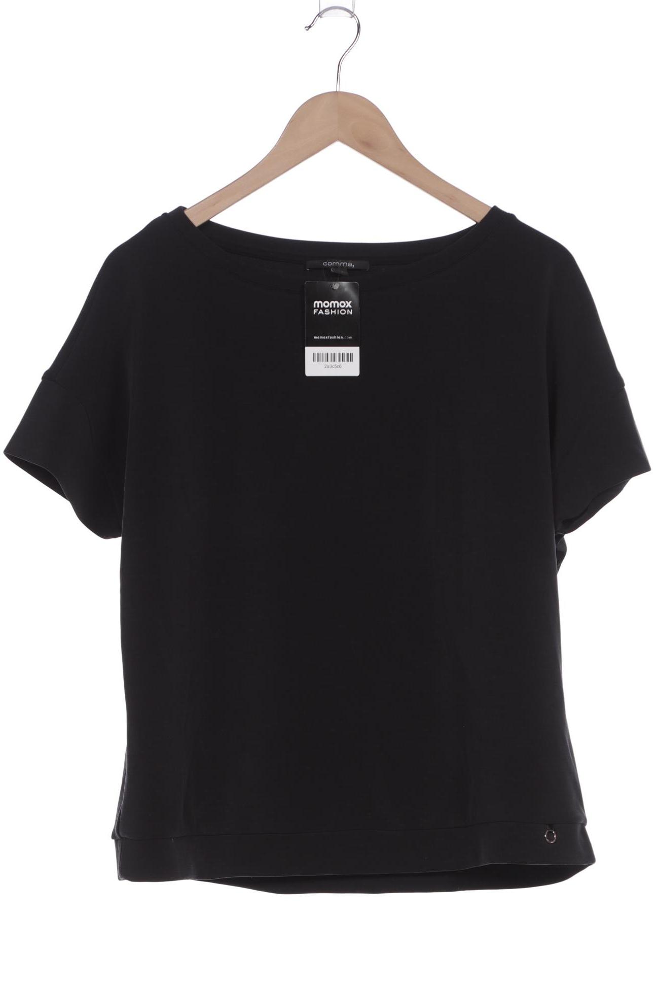 

Comma Damen T-Shirt, schwarz, Gr. 40