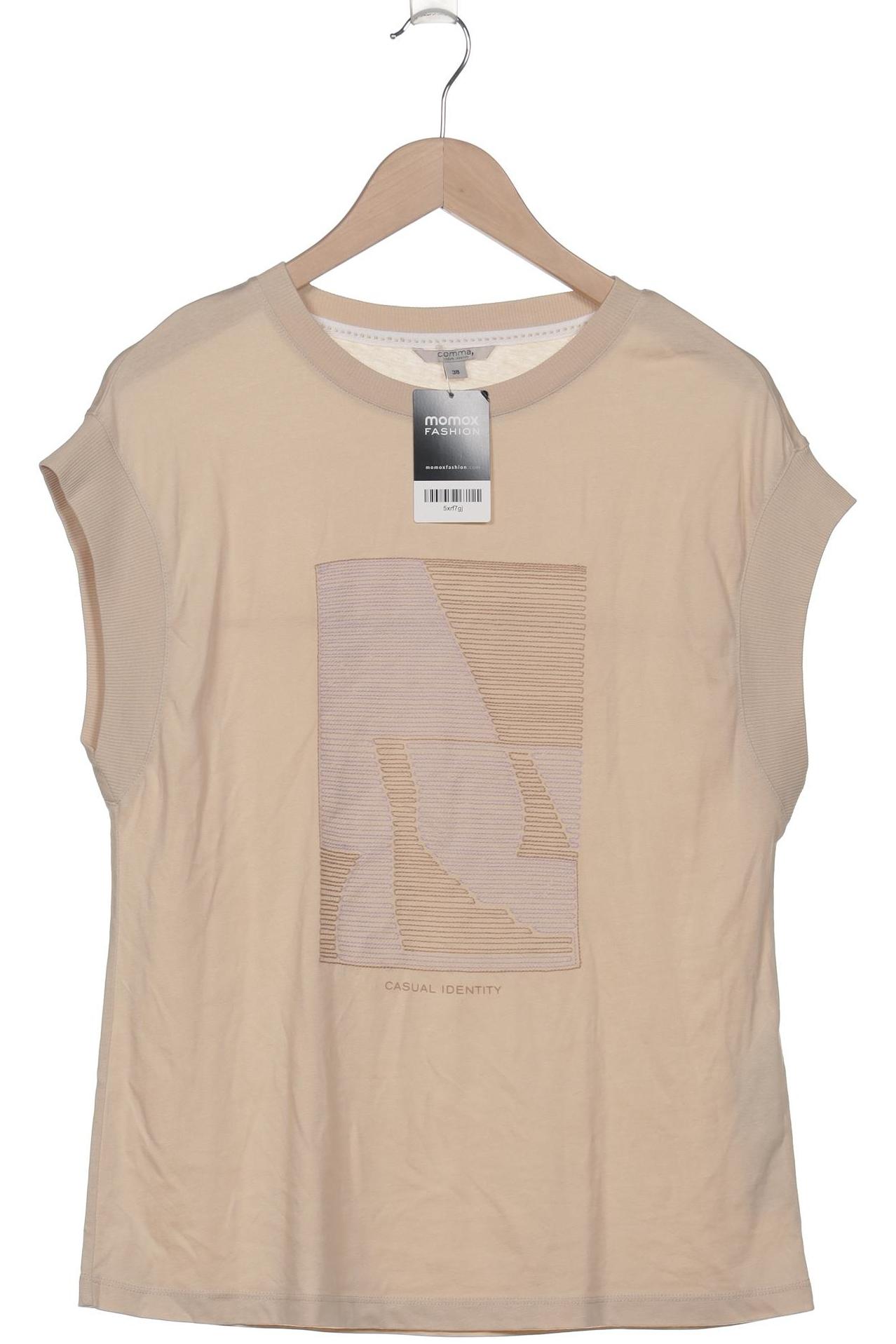 

Comma Damen T-Shirt, beige, Gr. 38