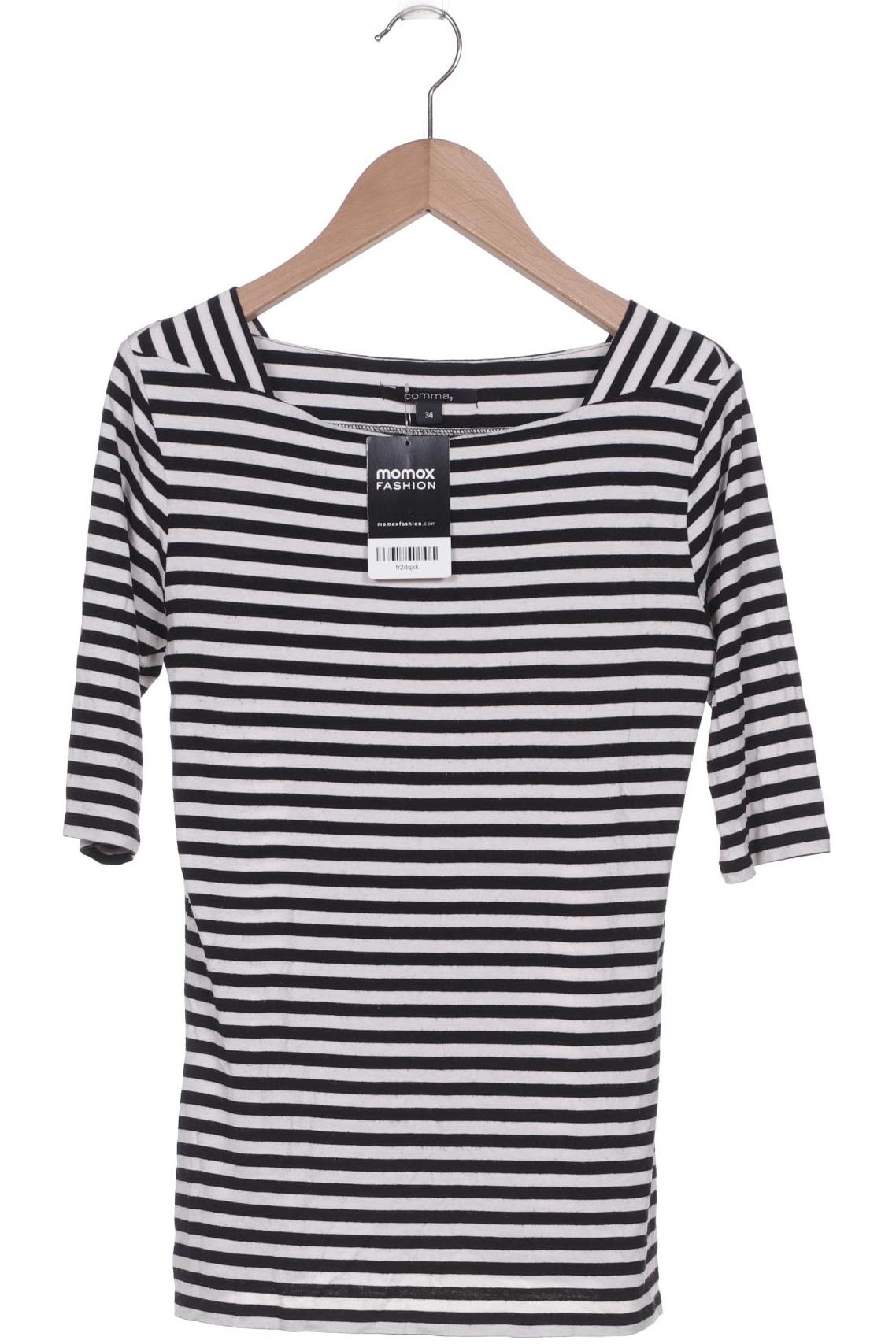 

Comma Damen T-Shirt, schwarz, Gr. 34