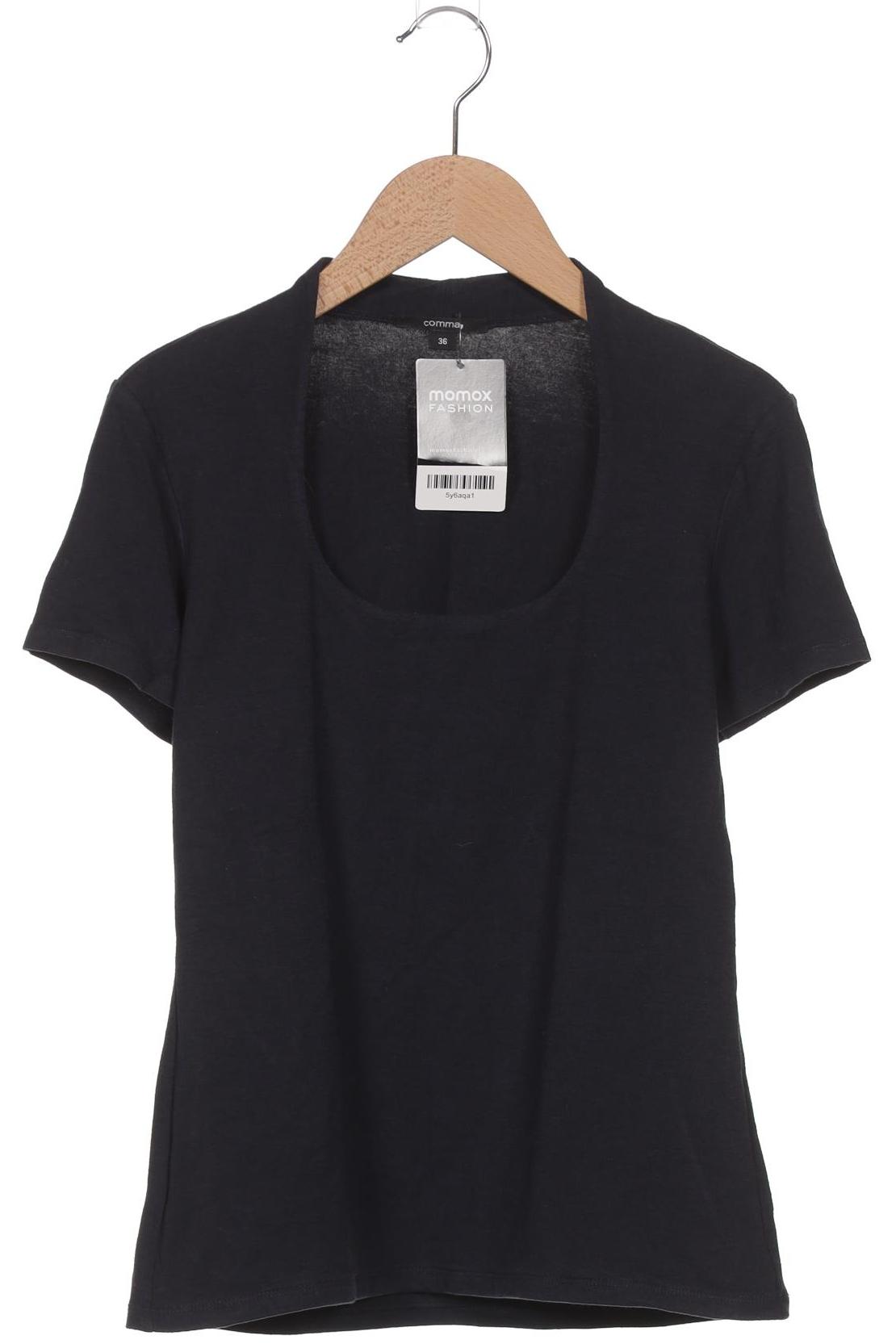 

Comma Damen T-Shirt, marineblau, Gr. 36
