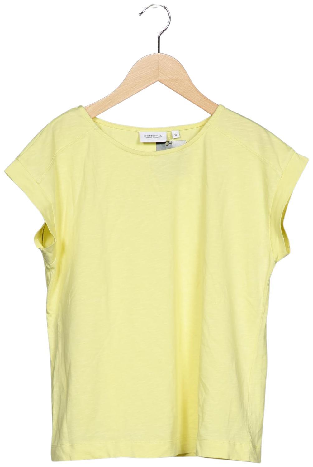 

Comma Damen T-Shirt, gelb, Gr. 36
