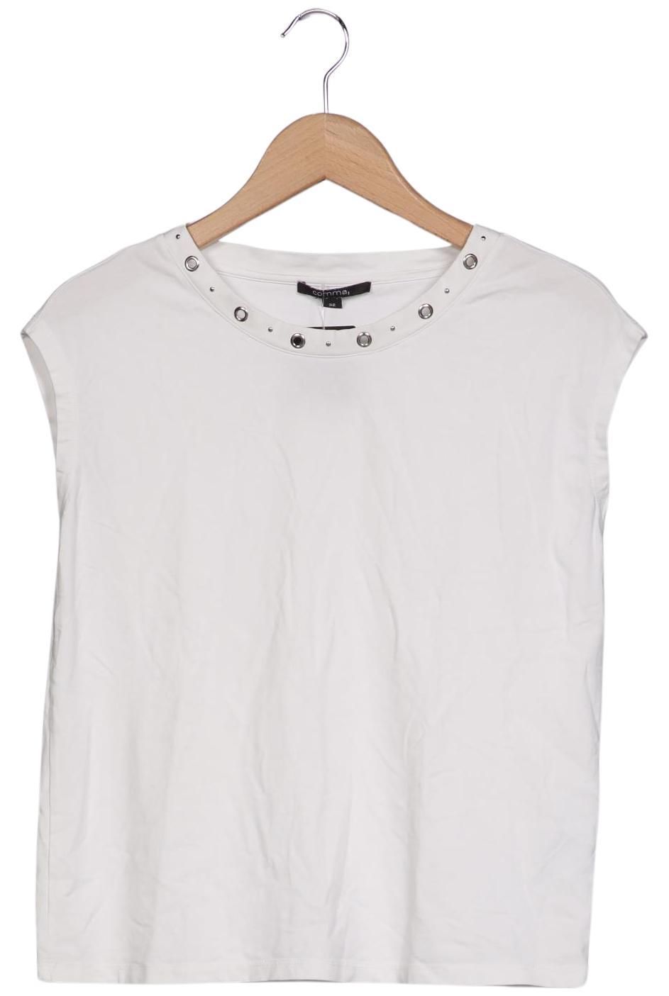 

Comma Damen T-Shirt, weiß, Gr. 32