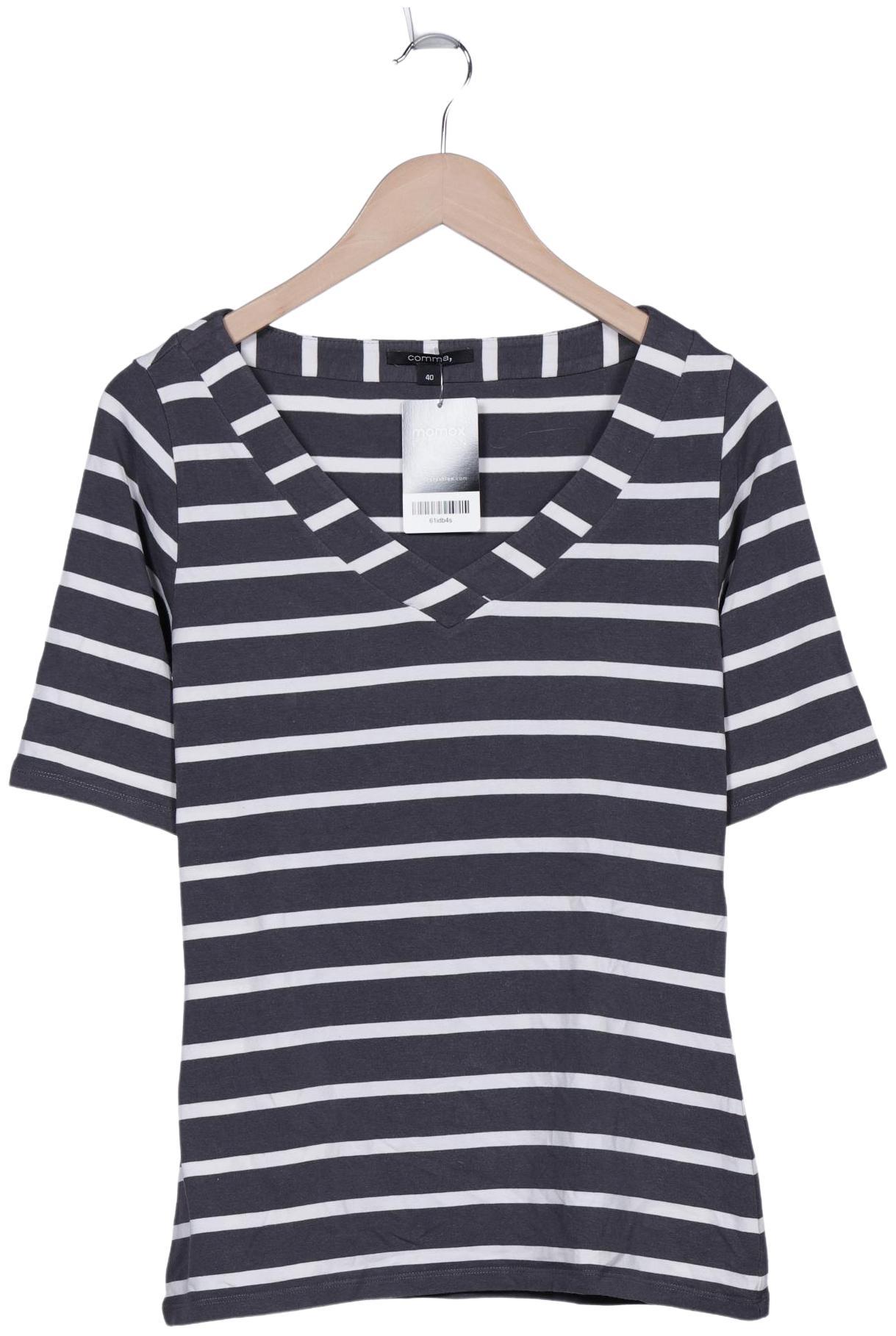 

Comma Damen T-Shirt, grau, Gr. 40