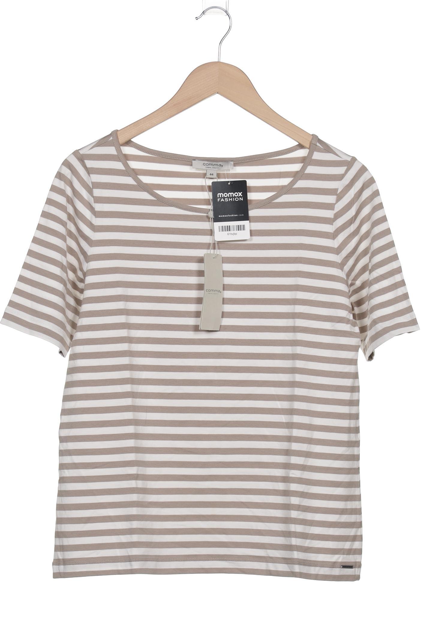 

Comma Damen T-Shirt, weiß, Gr. 44