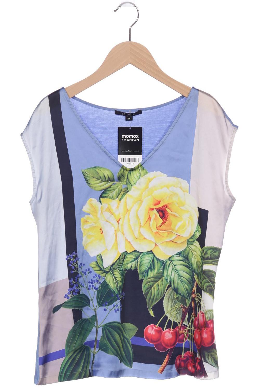 

Comma Damen T-Shirt, blau, Gr. 36