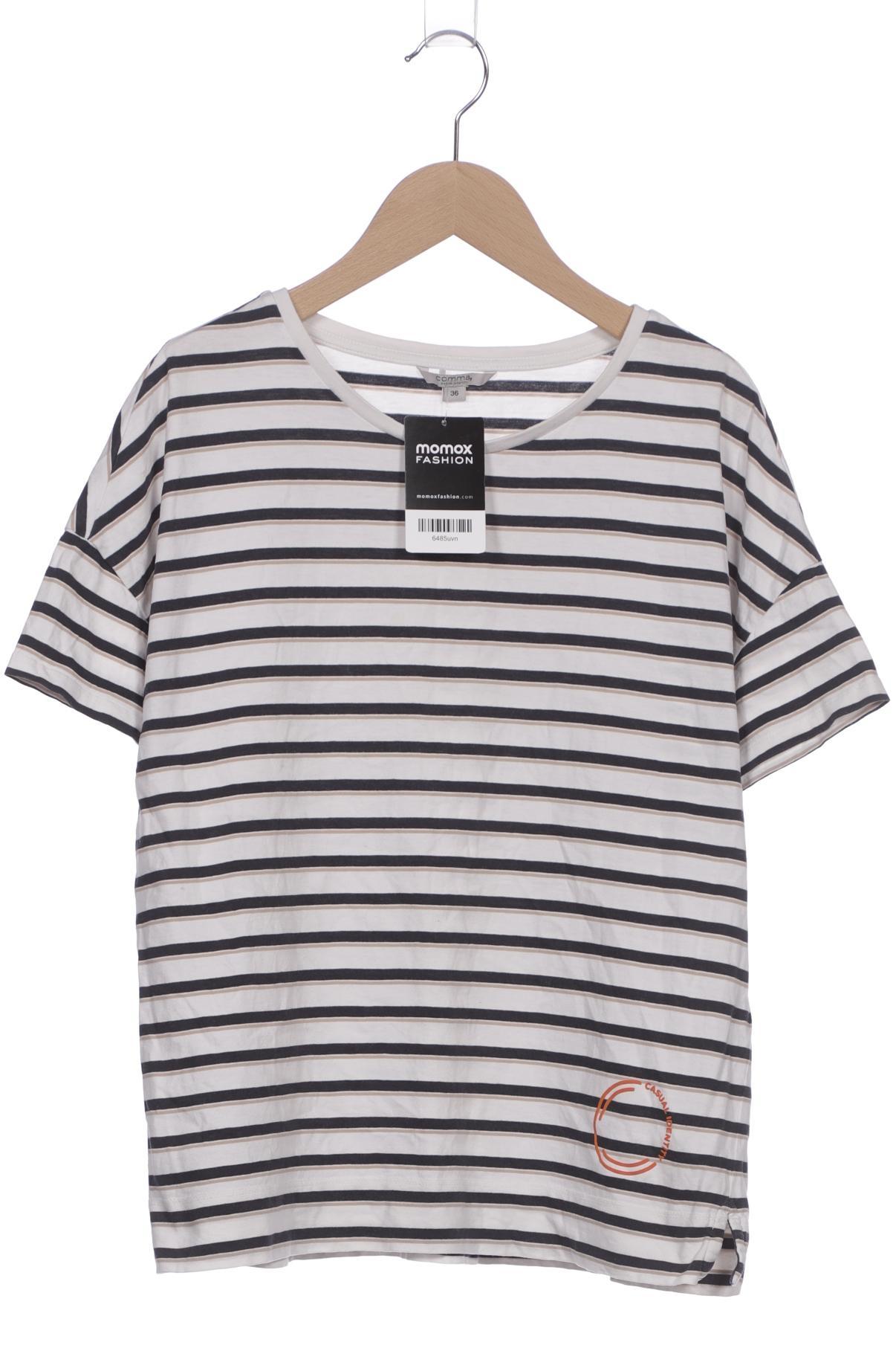

Comma Damen T-Shirt, weiß, Gr. 36