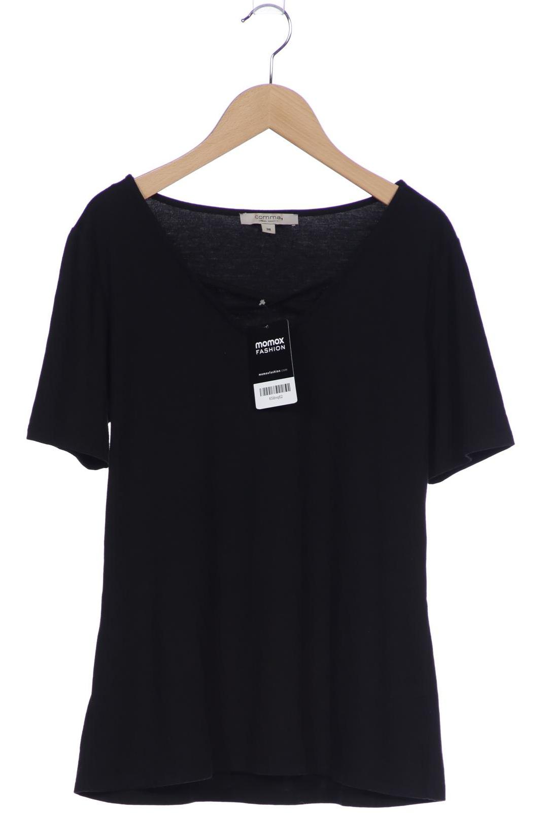 

Comma Damen T-Shirt, schwarz, Gr. 38