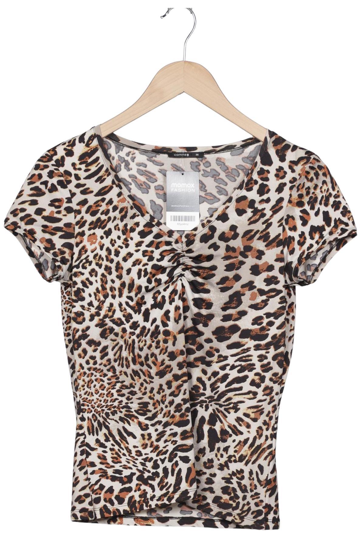 

Comma Damen T-Shirt, grau, Gr. 36