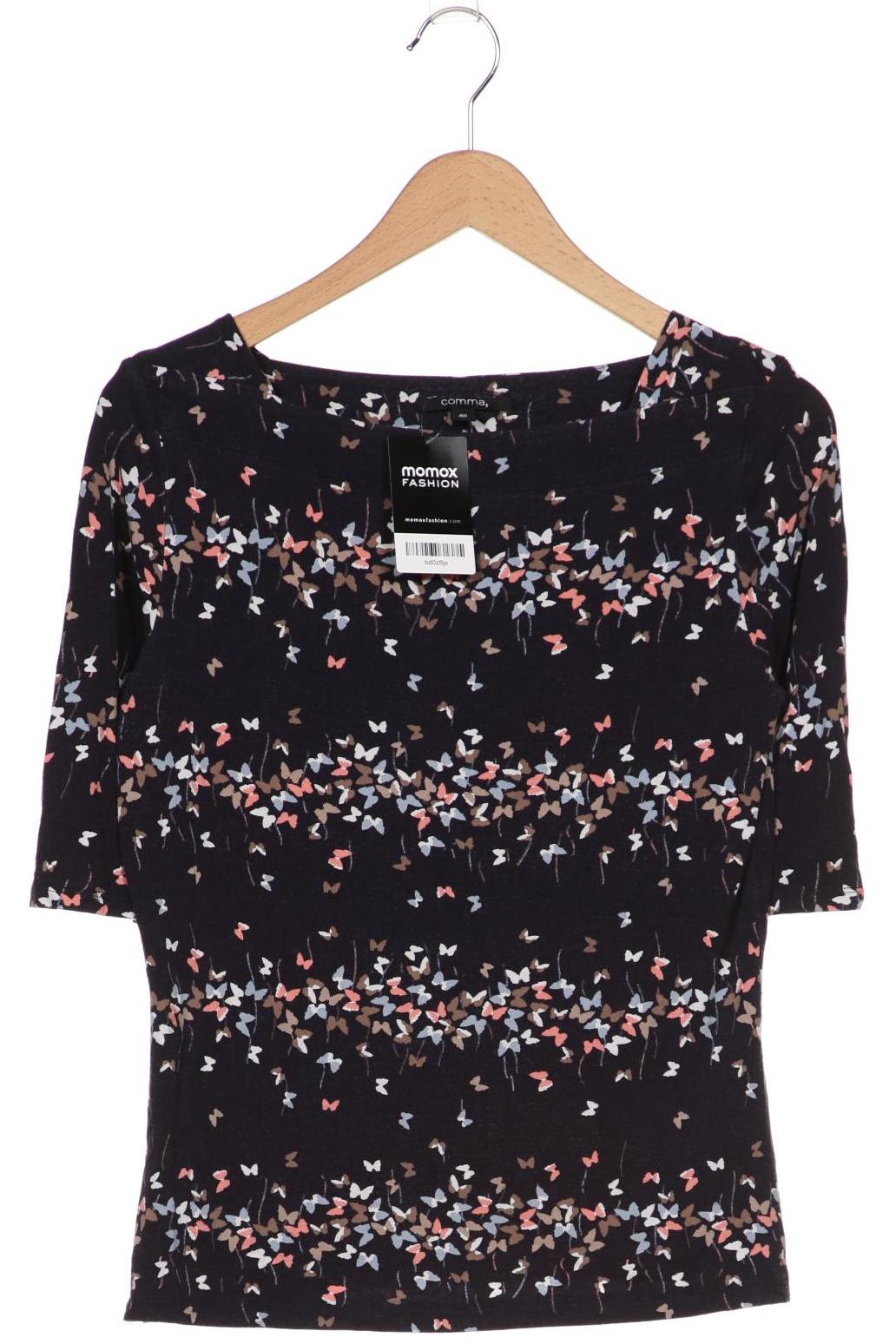 

Comma Damen T-Shirt, marineblau