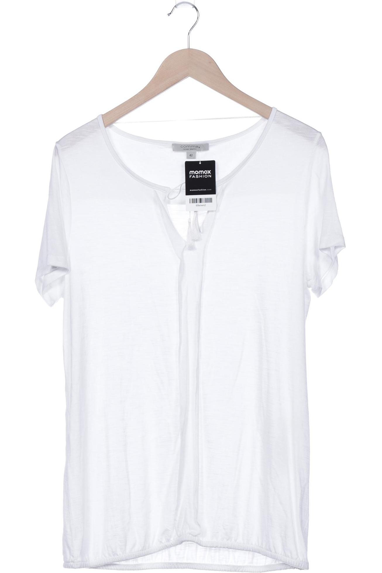 

Comma Damen T-Shirt, weiß, Gr. 42