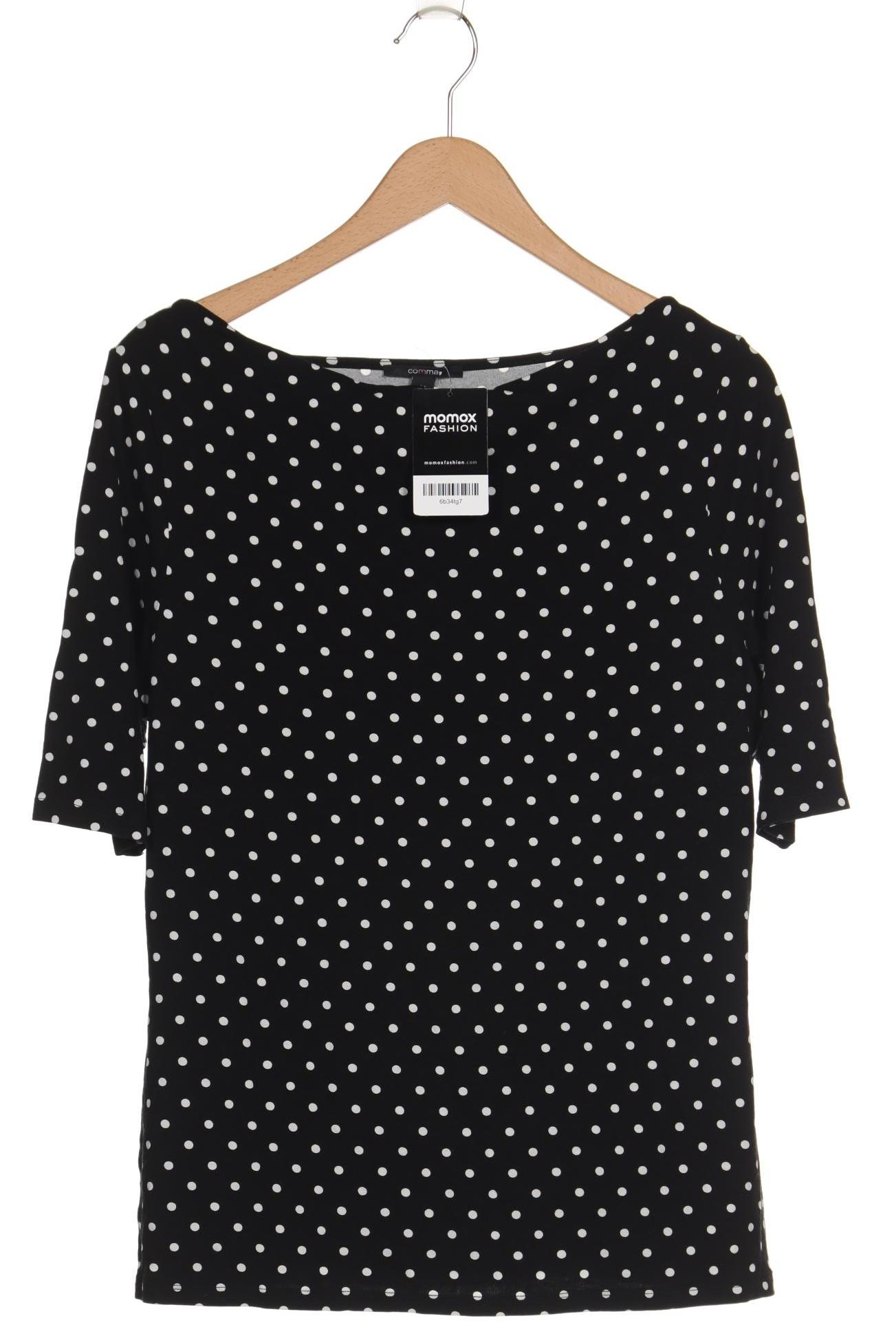 

Comma Damen T-Shirt, schwarz, Gr. 44