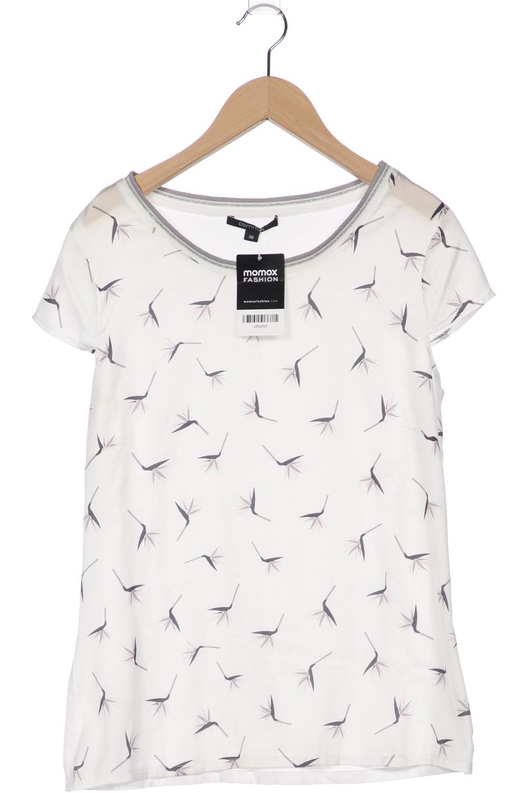 

Comma Damen T-Shirt, weiß, Gr. 36