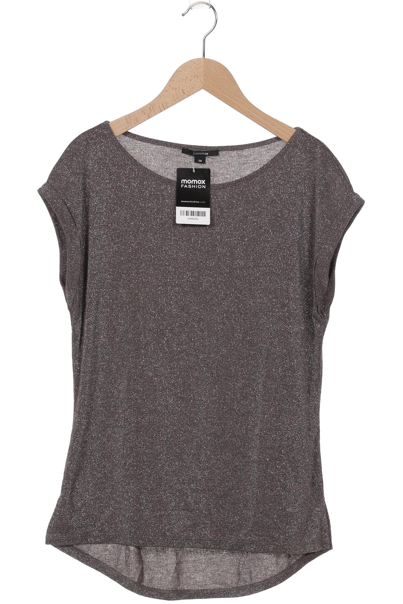 

Comma Damen T-Shirt, grau, Gr. 38