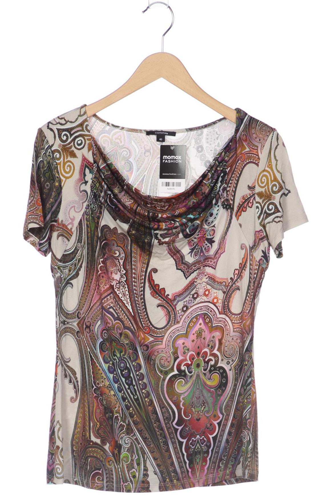 

Comma Damen T-Shirt, mehrfarbig