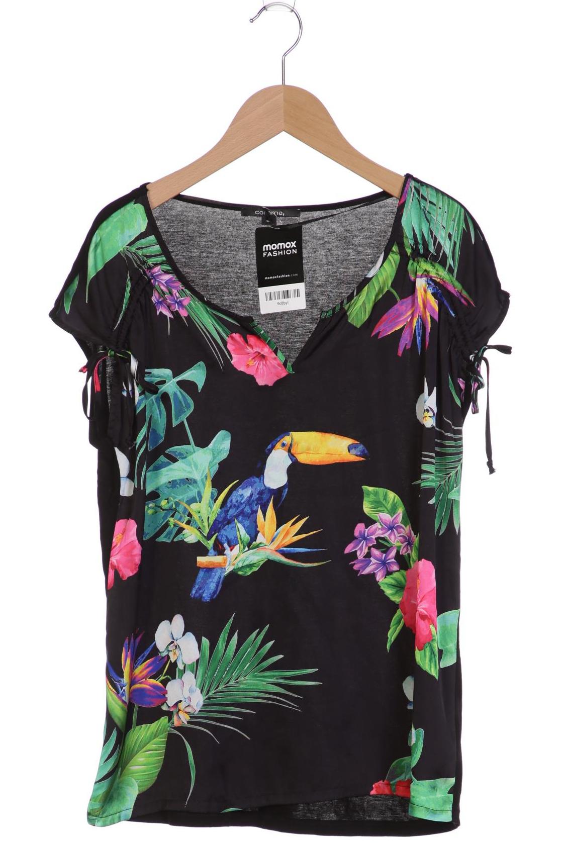 

Comma Damen T-Shirt, schwarz