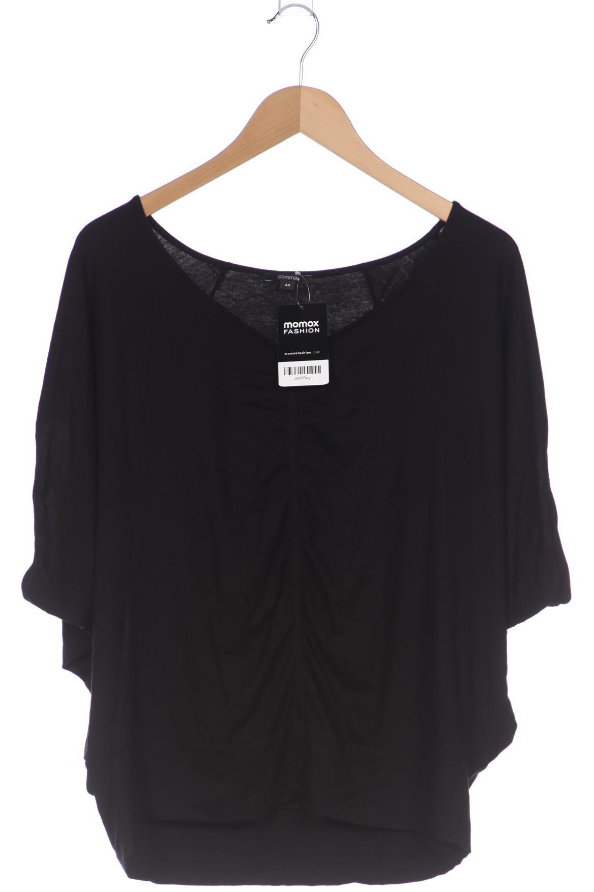 

Comma Damen T-Shirt, schwarz, Gr. 44