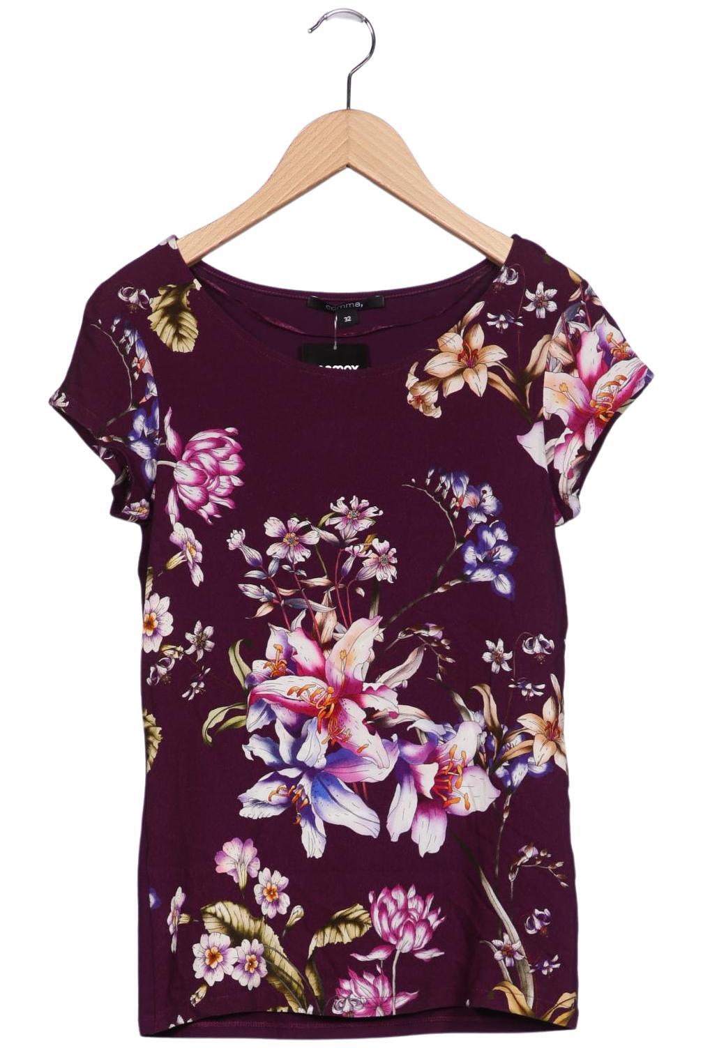 

Comma Damen T-Shirt, flieder, Gr. 32