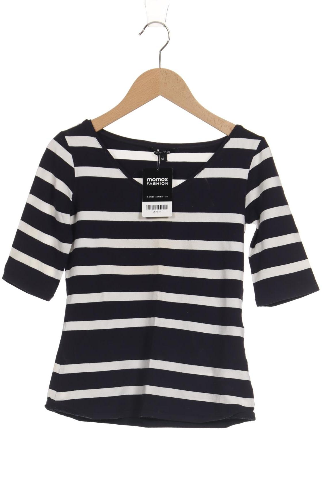 

Comma Damen T-Shirt, marineblau, Gr. 34