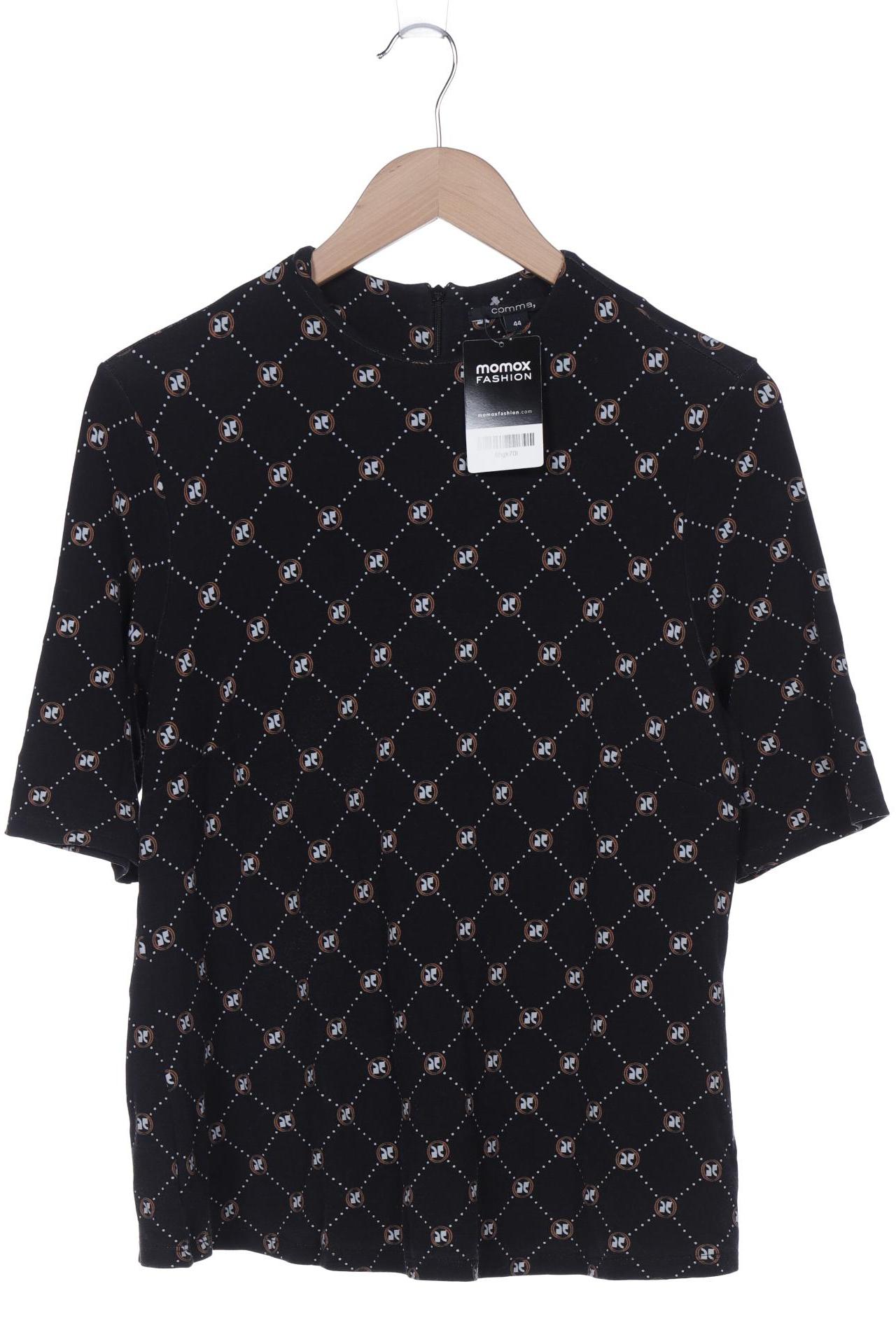 

Comma Damen T-Shirt, schwarz, Gr. 44