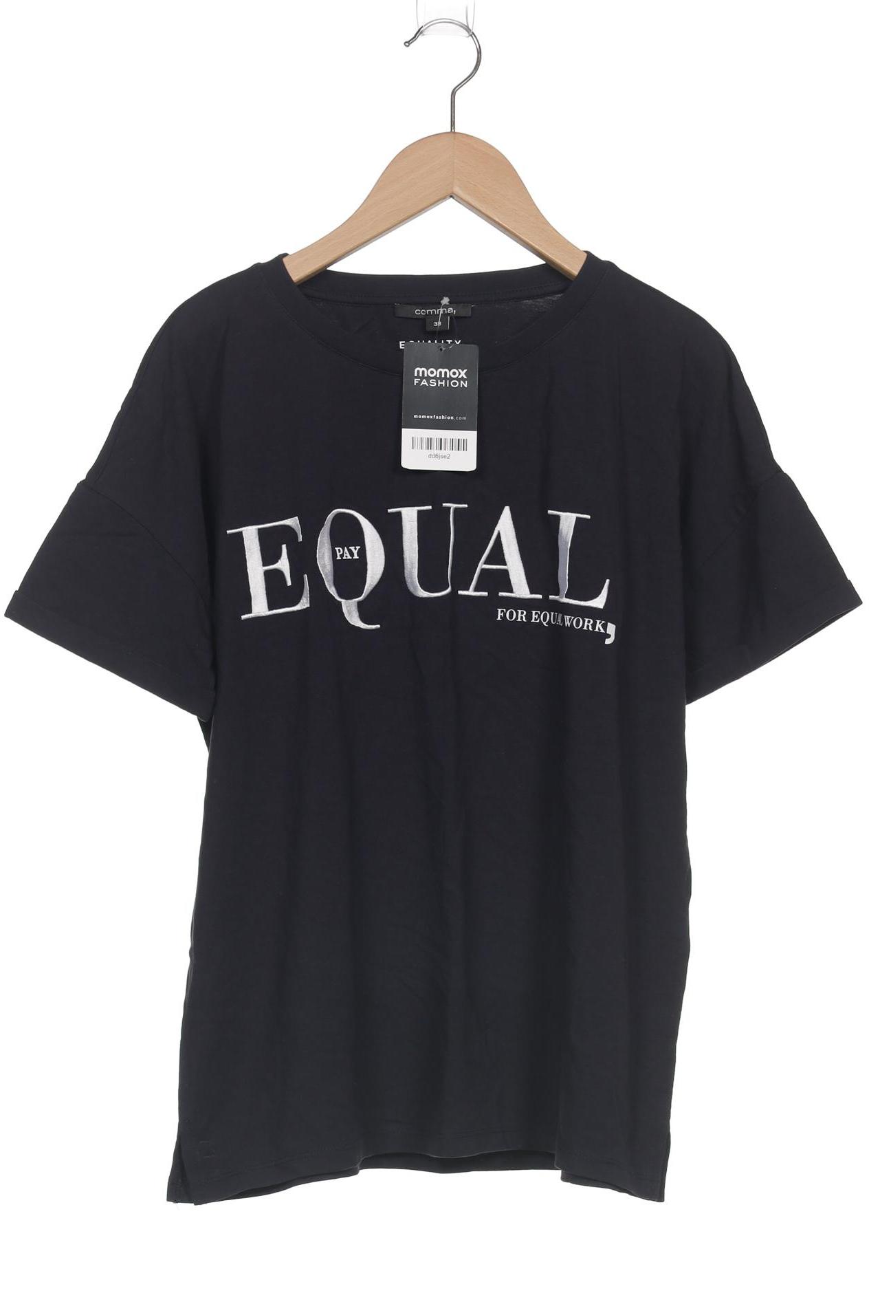 

Comma Damen T-Shirt, marineblau, Gr. 38