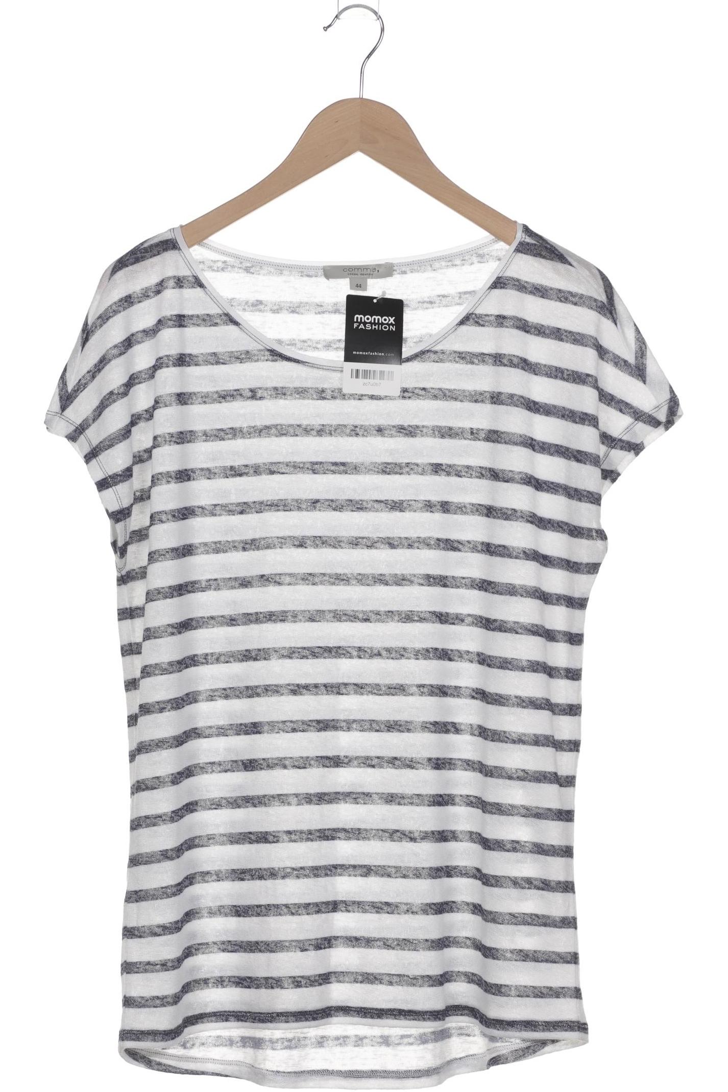 

Comma Damen T-Shirt, weiß, Gr. 44