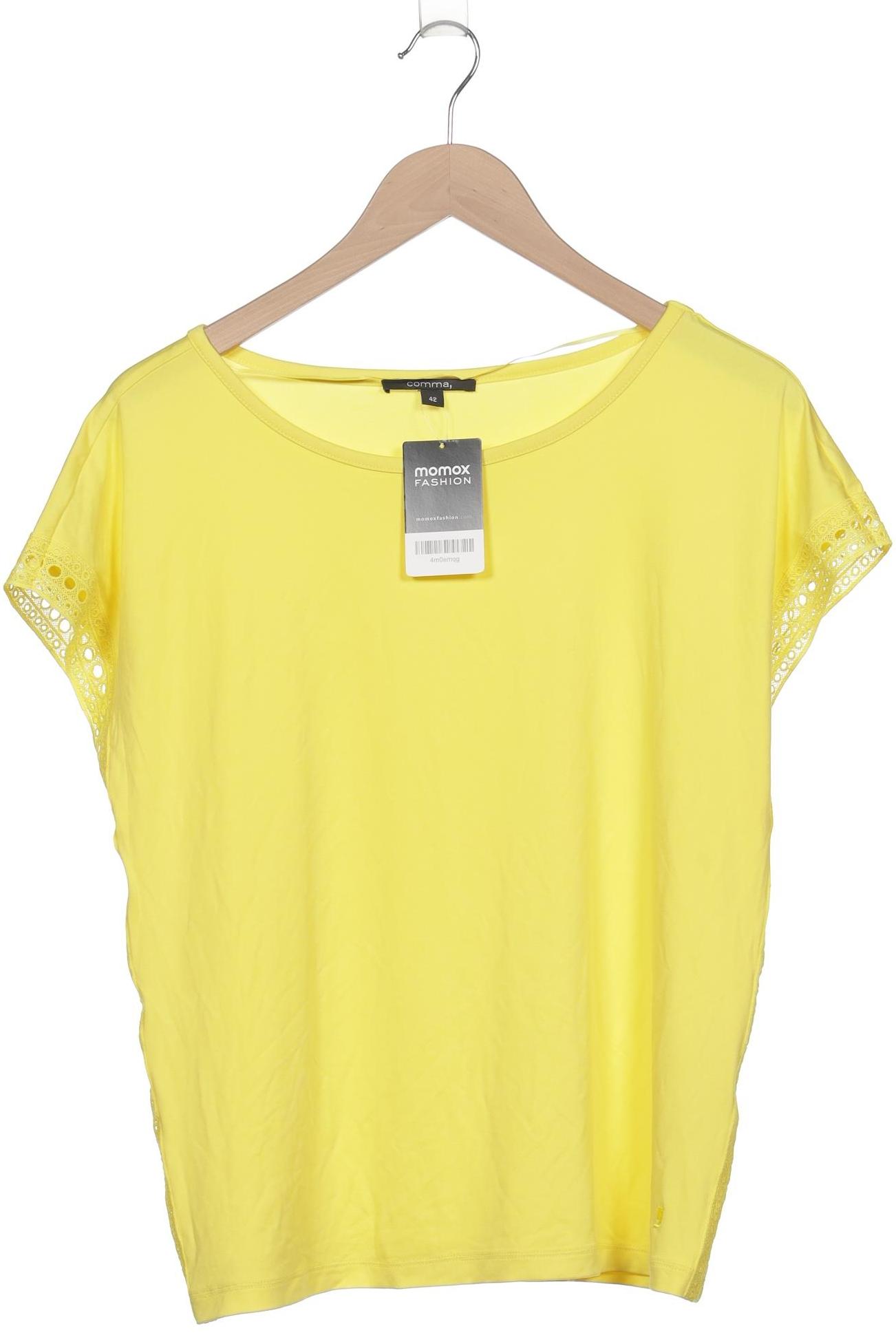 

Comma Damen T-Shirt, gelb, Gr. 42