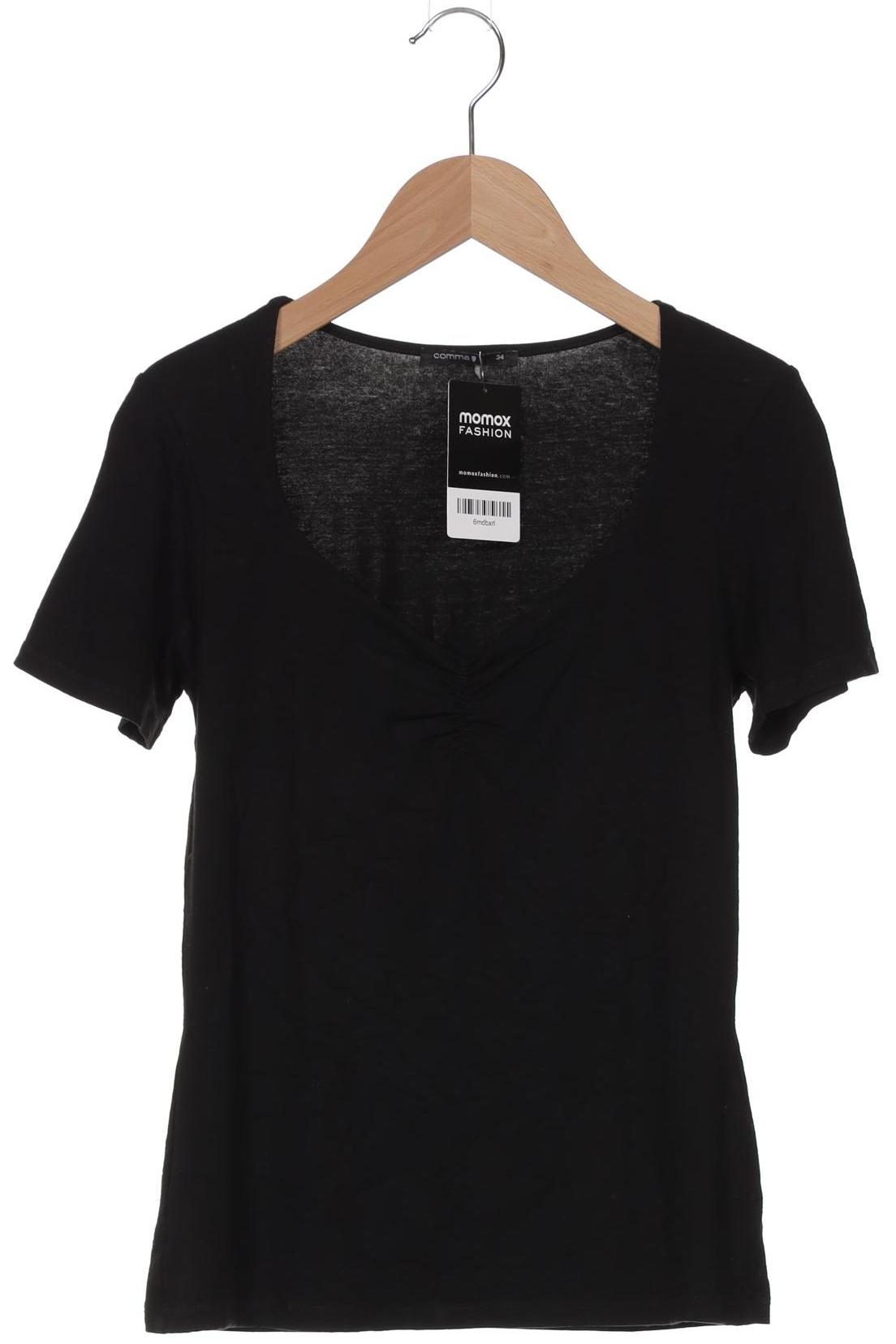 

Comma Damen T-Shirt, schwarz, Gr. 34