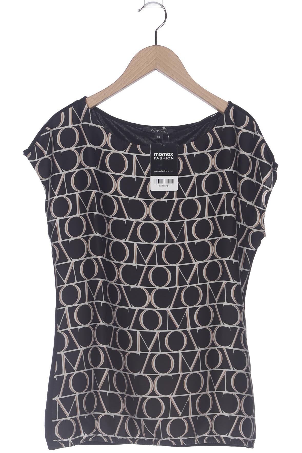 

Comma Damen T-Shirt, schwarz, Gr. 36