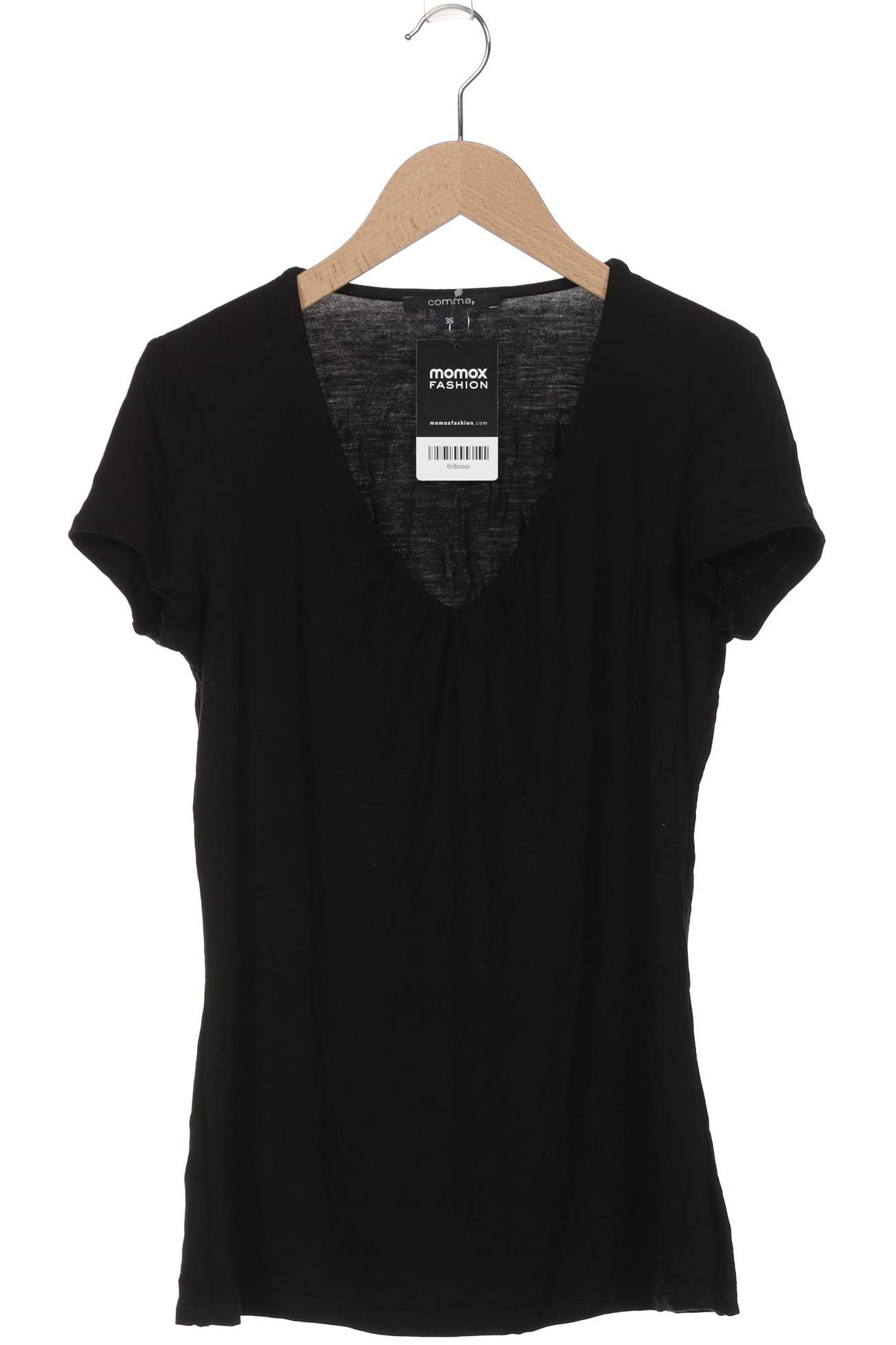 

Comma Damen T-Shirt, schwarz, Gr. 36