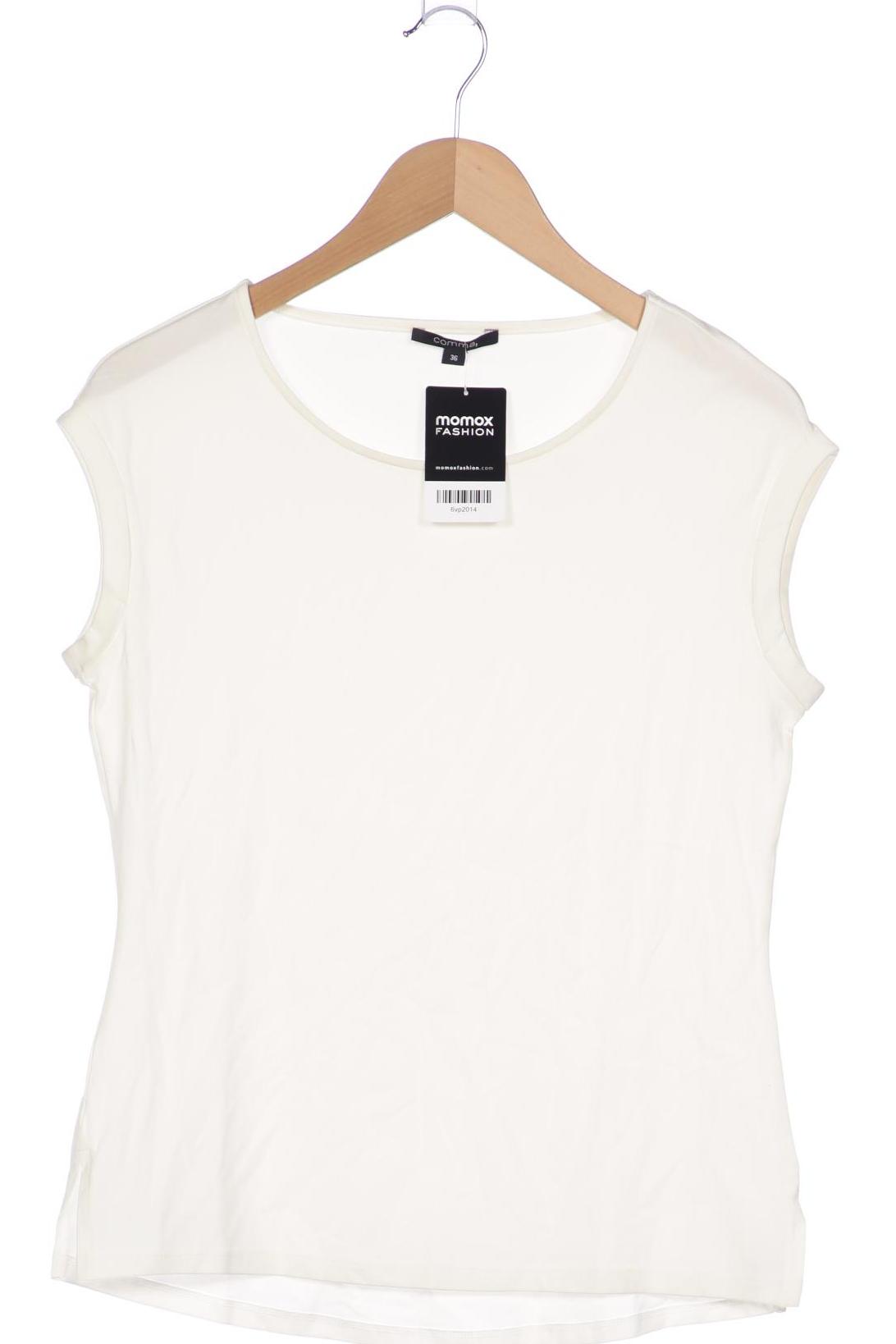 

Comma Damen T-Shirt, weiß, Gr. 36