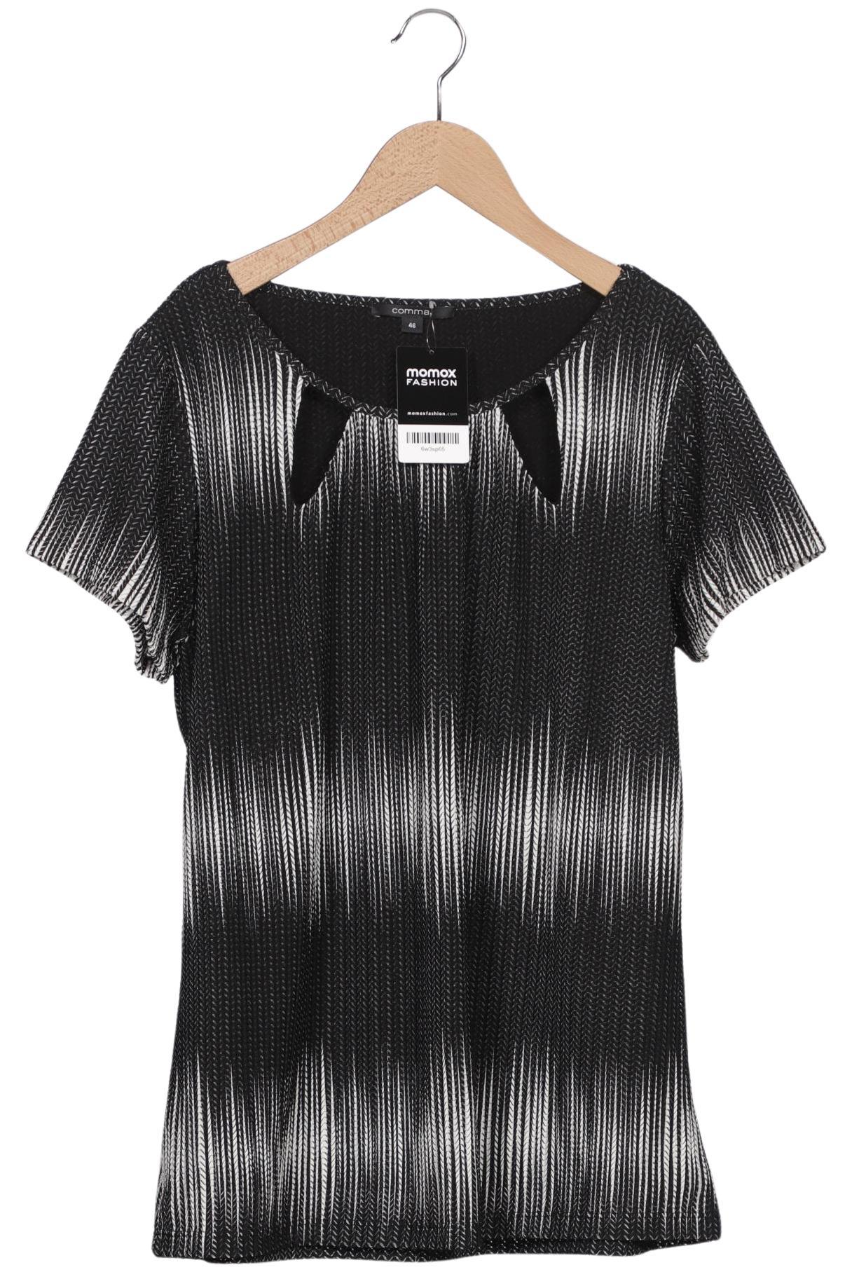 

Comma Damen T-Shirt, schwarz, Gr. 46