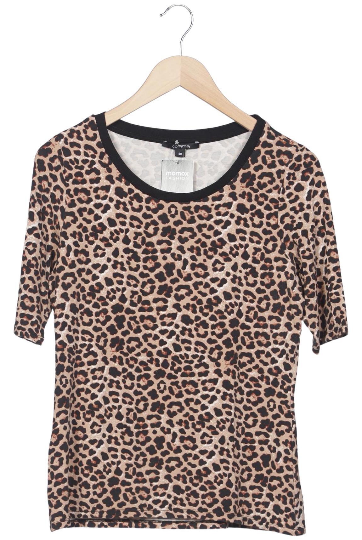 

Comma Damen T-Shirt, braun, Gr. 40