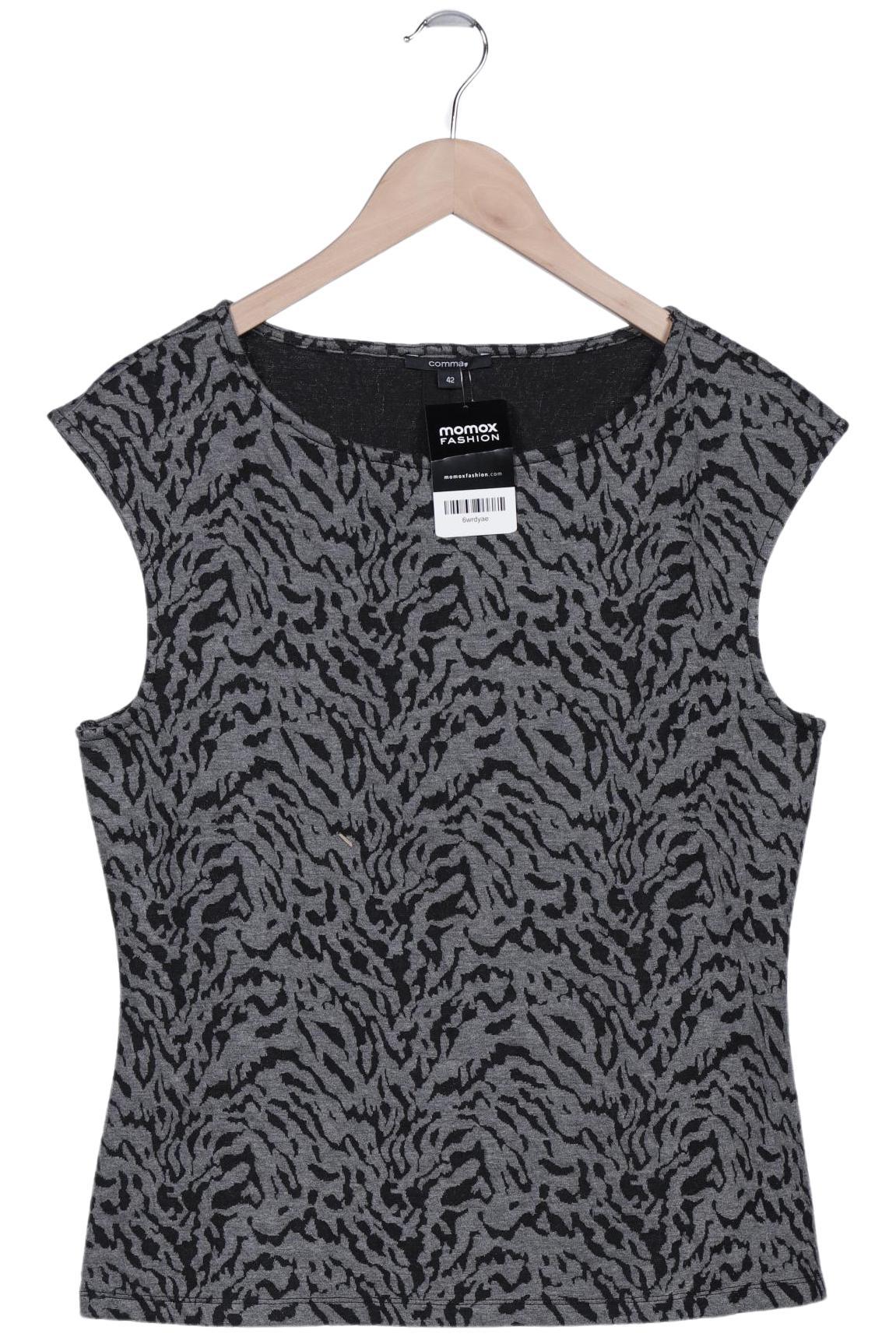 

Comma Damen T-Shirt, grau, Gr. 42