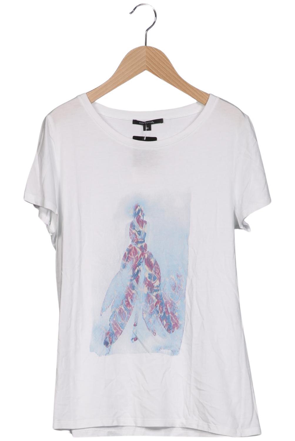 

Comma Damen T-Shirt, weiß, Gr. 40