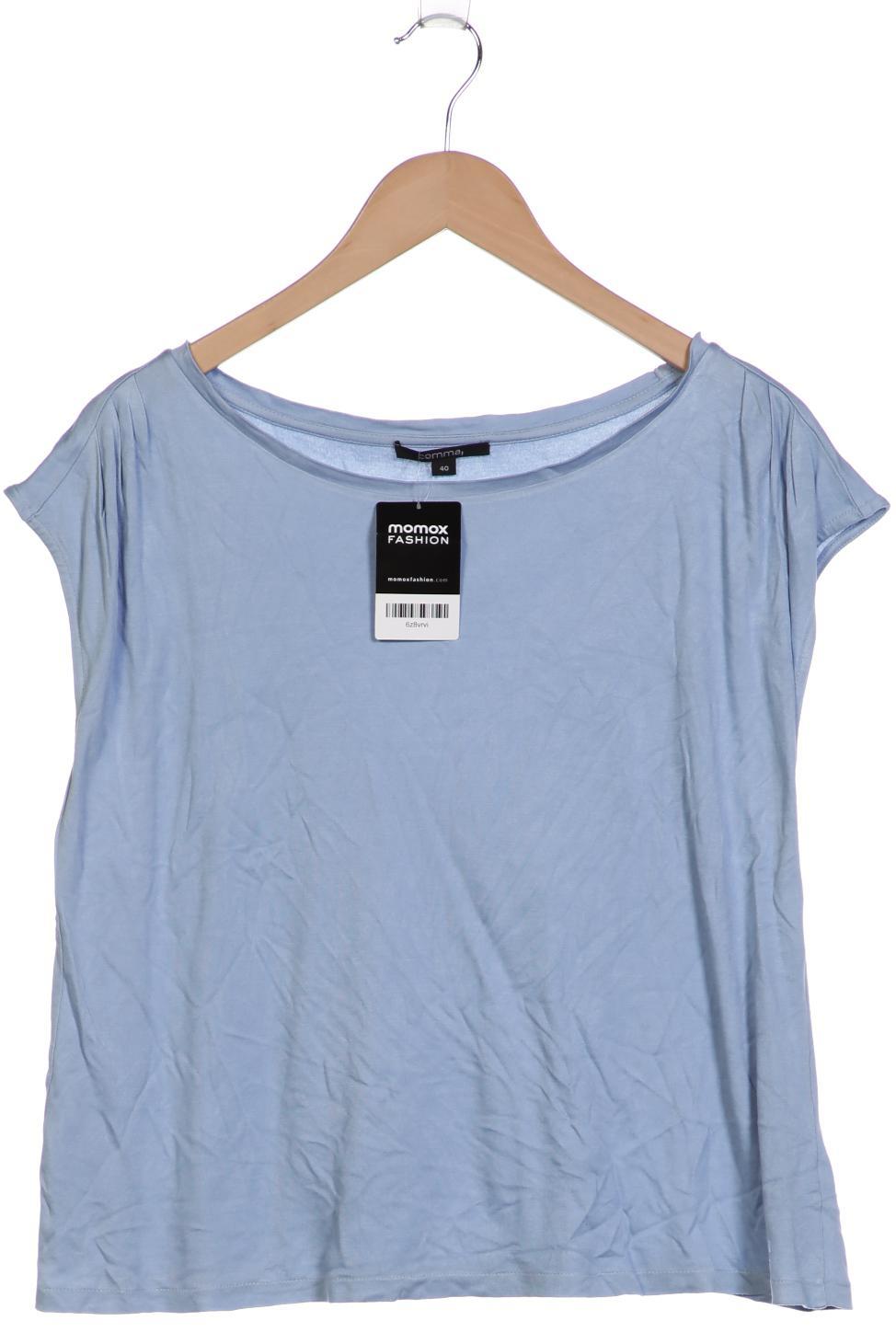 

Comma Damen T-Shirt, blau, Gr. 40