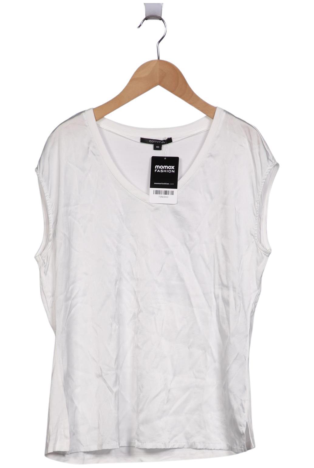 

Comma Damen T-Shirt, weiß, Gr. 40