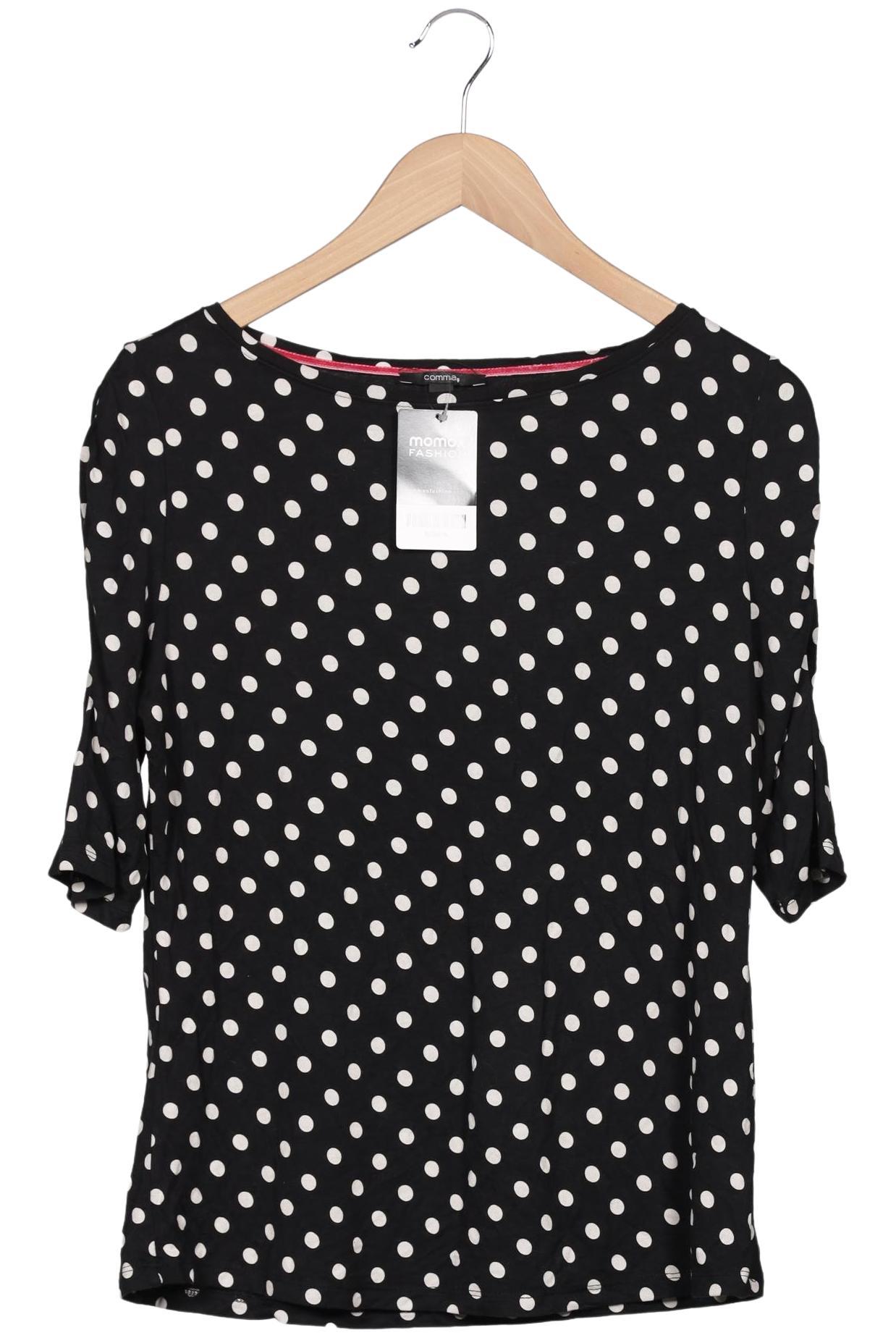 

Comma Damen T-Shirt, schwarz, Gr. 42