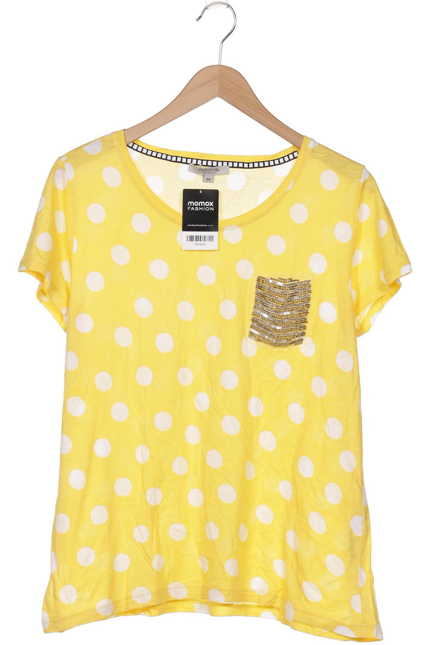

Comma Damen T-Shirt, gelb, Gr. 44